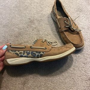 Sperry in Cheetah sequin print.